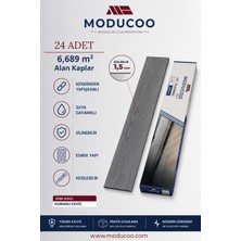 Moducoo Dumanlı Ceviz Kendinden Yapışkanlı Pvc Parke 6,689 M² Su Geçirmez