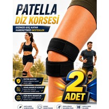 Ankaflex 2 Adet Ağrı Giderici Dizlik Patella Destekli Neopren Dizlik Çapraz Bağ Ayarlanabilir Comfort Seri