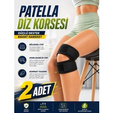 Ankaflex 2 Adet Çapraz Bağ Diz Korsesi Patella Açık Tasarım Cırt Cırtlı Stabilizatör Medikal Dizlik Korsesi