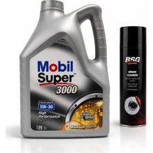 Mobil Süper 3000 Formula R 5W-30 Motor Yağı 5 Litre + Balata Spreyi 500 ml