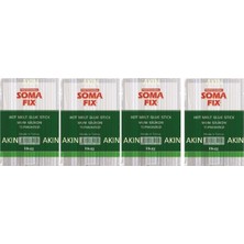 4 kg Somafix Şeffaf 7.4X300 mm Ince Mum Silikon Sıcak Çubuk