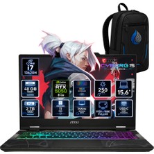 MSI Msı Cyborg 15 Intel Core I7-13620H 48 GB Ddr5 2 Tb SSD Rtx 5050 8 GB 15.6'' Fhd IPS 144Hz Windows 11 Pro Oyuncu Dizüstü Bilgisayar B13WEKG-893XTRNNRNP19
