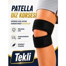 Ankaflex Ortopedik Patella ve Menisküs Destekli Dizlik Sünger Pedli Ayarlanabilir Çapraz Bağ Diz Korsesi