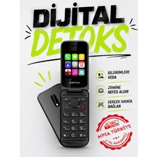 MPIA Yerli Üretim Kapaklı Kamerasız Tuşlu Detoks Cep Telefonu Öğrenci Yaşlı Btk 7 Gün Şarj 2 Yıl Garanti