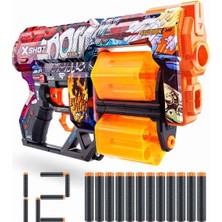 PopŞeker X-Shot Skins Dread 31 cm Sünger Dart Atan Oyuncak Tabanca (12 Dartlı)