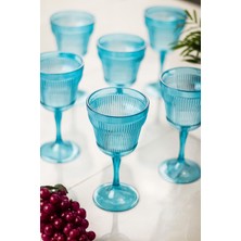 Bezos Akrilik Aquamarin Tekli Kadeh & Su Meşrubat Kahve Yanı Bardağı 300 ml ( Cam Değildir )