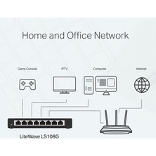 Esranın Dünyası Tp-Link LS108G 8 Port 10-100-1000 Mbps Switch Metal