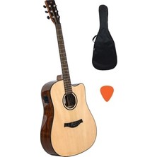 Esranın Dünyası Cilalı Cutaway Elektro Akustik Gitar ile Zengin Ses Deneyimi