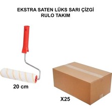 Esranın Dünyası Ekstra Saten Lüks Fırça 20 cm 25 Adet