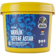 Esranın Dünyası Düfa Iç Cephe Akrilik Şeffaf Astar 20 L