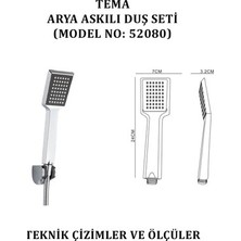 Esranın Dünyası Askılı Duş Seti, Modern Tasarım ve Kullanışlılık