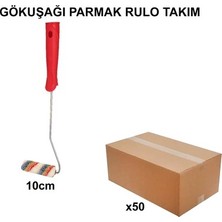 Esranın Dünyası 10 cm Gökkuşağı Parmak Rulo Takım, 50 Adet