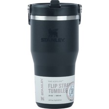 Esranın Dünyası Siyah Termos, Flip Straw Özelliği ile Pratik Kullanım