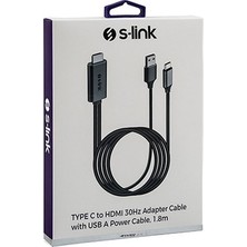 Esranın Dünyası HDMI To Type-C + USB Görüntü Aktarıcı, 1.8m Uzunlukta