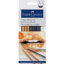 Esranın Dünyası 6 Parça Goldfaber 2b Kalem ve Pitt Monochrome ile Klasik Çizim Seti