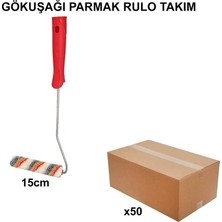 Esranın Dünyası Gökkuşağı Parmak Rulo Takım 15 cm - 50 Adet