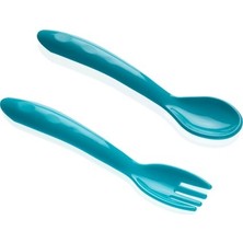 Esranın Dünyası Ergonomik Tasarımlı Mama Kaşık Çatal Takımı, 6 Ay ve Üzeri