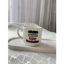 Nergis Collection Esprili Kupa Bardak 200 ml El Yapımı Fincan