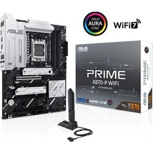 Esranın Dünyası Asus Prıme X870-P Wıfı Amd X870 Am5 Ddr5 8000 HDMI 2xusb4 4x M2 Usb3.2 Wifi 7 + Bt Aura Rgb 2.5gbit