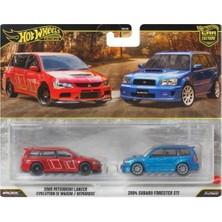 Esranın Dünyası Hot Wheels Premium Car Culture 2005 Mitsubishi Lancer & 2004 Subaru Forester