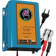 Esranın Dünyası 12V 20A Dijital Ekranlı Kuru-Asit-Jel Akü Şarj Cihazı