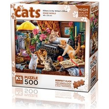 Esranın Dünyası Yazılı Ofis Temalı 500 Parça Puzzle, Eğlenceli ve Zihin Geliştirici Aktivite