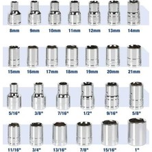 Esranın Dünyası 30 Parça 1/2’’ Metrik/inç Profesyonel Lokma Seti ile Tamir Işlemlerinde Kolaylık