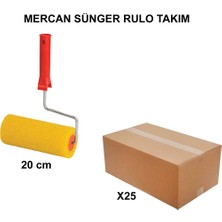 Esranın Dünyası Sünger Rulo Takımı, 20 Cm, 25 Adet, Kaliteli Malzeme