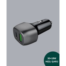 Zero Land Kmrsfres Power Delivery Destekli 38W Araç Tipi Hızlı Şarj