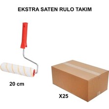 Esranın Dünyası Extra Saten Rulo Takım 20 cm Ölçüsünde 25 Adet