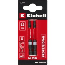 Esranın Dünyası Orijinal Einhell Çift Torsiyonlu Darbeli Bit Seti, 2 Parça, 60 Mm, T20 (S2 Çelik, Yüksek