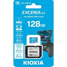 Esranın Dünyası Kioxia 128GB Exceria G3 Micro Sdxc U1 V30 A2 4K 160/50 Mb/sn Hafıza Kartı