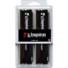 Esranın Dünyası Kingston 64 GB 6000MT/S Ddr5 CL30 Dımm (Kit Of 2) Beast Black Expo Turkey KF560C30BBEK2-64TR -