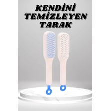 Nevamel® Silikon Yumuşak Sıkı Dişli Sihirli Geri Çekilebilir Tarak Kendini Temizleyen Saç Fırçası