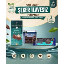 Russet 3'lü Şeker Ilavesiz Atıştırmalık, 77 gr Şekersiz Bitter, 100 gr Sütlü Stevialı Çikolata, Bitter Şekersiz Bisküvi 150 gr