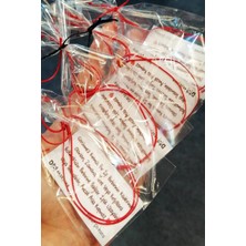 Dm Aksesuar Kırmızı Ip Bileklik