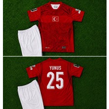 Breathless Türkiye Fifa 2026 Dünya Kupası Yunus Akgün Çocuk Forması 2'li Set (Red)
