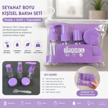 Doori Seyahat Mini Boy Kişisel Bakım Şişe Seti 7 Parça – Uçak Kabin Uyumlu Kozmetik Aktarma Seti, Losyon, Şampuan, Krem ve Parfüm Taşıma Çantalı