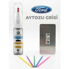 Colorguard Ford Aytozu Gri Rötuş Seti - 2 Si 1 Arada Iğne ve Fırça Uçlu Şişe, Rötuş Çeliği ve Rötuş Çubuğu