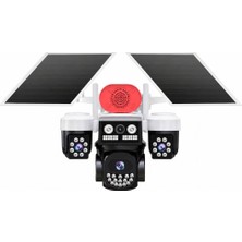 Joysee S3 9mp Aor 4g 3.6mm+2x2.8mm 2 Solar Üç Kamera 19IR+18LED Ptz Kamera