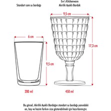 Bezos Allegra Koyu Yeşil Kadeh Bardak - 450 ml Tekli Akrilik Malzeme - Cam Değildir Kırılmaya Dayanıklı