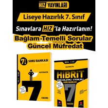 Hız Yayınları 7. Sınıf Matematik Soru Bankası Seti -Bağlam Temelli Sorular ve Güncel Müftedat