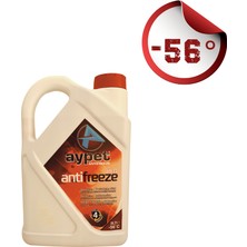 Aypet -56 Derece Kırmızı Antifriz 4 Mevsim Üstün Motor Koruma Radyatör Sıvısı 3 Litre