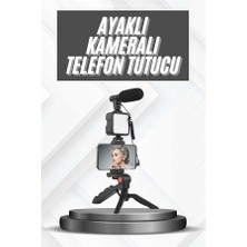 Zero Land Kmrsfres Telefon Tutucu Mikrofonlu Işıklı Youtuber Video Kayıt