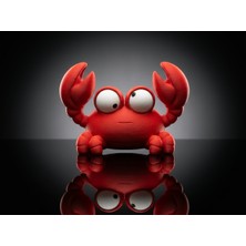 Demirhan3D 🦀 Hareketli Gözlü Yengeç (Crab) Figürü | 3D Baskı Pla Dekoratif Masaüstü Süsü | Eğlenceli Koleksiyon ve Hediyelik