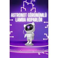 Zero Land Kmrsfres Astronot Şeklinde Bluetooth Hoparlör Gökyüzü Kumandalı Aydınlatma Lamba