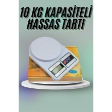 Zero Land Kmrsfres Mutfak Tartısı Dijital Göstergeli Hassas Tartı 10 kg Kapasiteli
