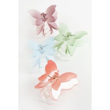 Eco Lounge Çift Kanatlı Kelebek Renkli Mandal Toka 8 cm