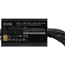 Esranın Dünyası Cooler Master Mwe V3 Siyah 850W 80+ Gold, Pcıe Gen 5.0, Atx 3.1, 120MM Fanlı Psu