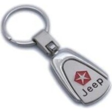 İdeal Aksesuar Jeep Metal Oval Anahtarlık Şık Kaliteli Aksesuar Çanta Araba New